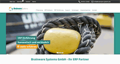 Desktop Screenshot of brainware-systems.de