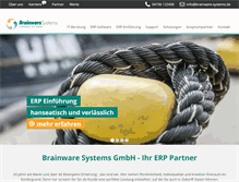 Tablet Screenshot of brainware-systems.de